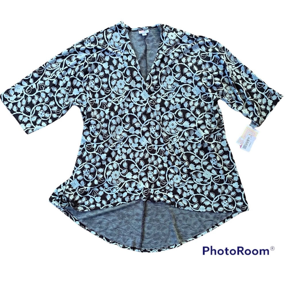 LuLaRoe Lindsay Kimono Cardigan Floral Short Sleeves